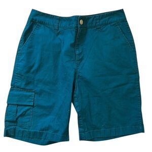 Coldwater Creek long teal shorts with cargo pocket size 6